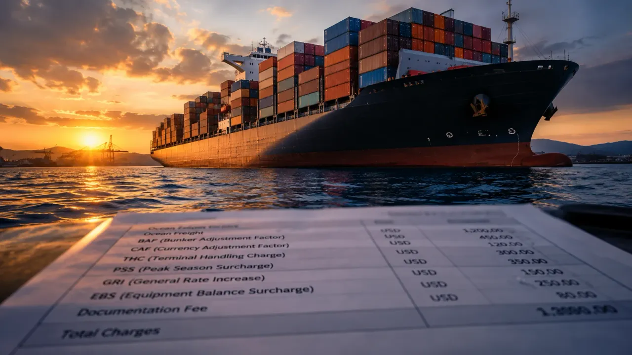 Shipping Surcharges Explained: PSS, WRS & Redirection Fees on China–Middle East Cargo